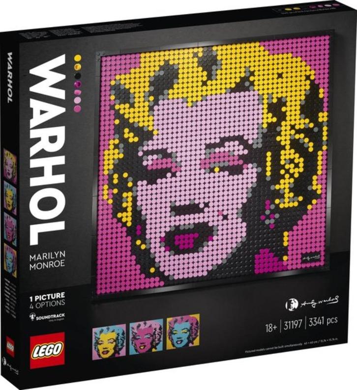 LEGO 31197 Andy Warhol's Marilyn Monroe, Kinderen en Baby's, Speelgoed | Duplo en Lego, Nieuw, Lego, Complete set, Ophalen of Verzenden