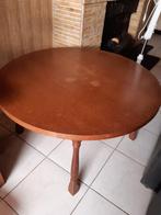 Ronde eiken salontafel, Huis en Inrichting, Tafels | Salontafels, Ophalen