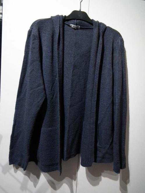 Blauw vest met capuchon voor dames. Maat 46 (Paprika), Kleding | Dames, Truien en Vesten, Gedragen, Maat 46/48 (XL) of groter