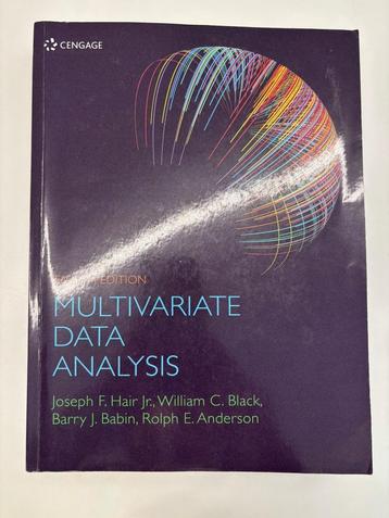 Multivariate Data Analysis beschikbaar voor biedingen