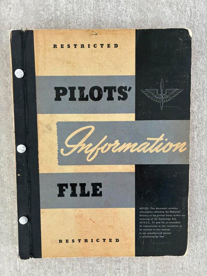 USAAF Pilots Information File 1944, Verzamelen, Militaria | Tweede Wereldoorlog, Luchtmacht, Boek of Tijdschrift, Ophalen of Verzenden