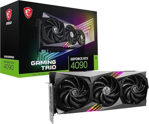 MSI GeForce RTX 4090 GAMING TRIO 24G Carte Graphique, Computers en Software, Videokaarten, Zo goed als nieuw, HDMI, DisplayPort
