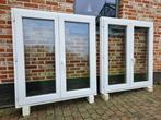 2 Mooie Dubbelvleugel Pvc ramen, Doe-het-zelf en Bouw, Ophalen, Gebruikt, Glas