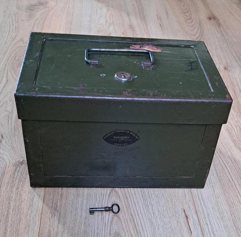 Unieke Utrechtse originele kluis kist jaren '50 incl sleutel, Antiek en Kunst, Antiek | Kantoor en Zakelijk, Ophalen of Verzenden
