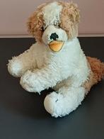 Antiek hondje van Steiff met knopje en vaantje
Hoogte 22cm, Ophalen
