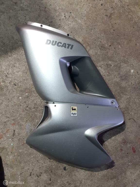 Zijkuipdeel origineel links zilver ST2 ST3 ST4 ST4 S, Motos, Pièces | Ducati, Utilisé, Enlèvement ou Envoi