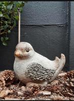 🐦 Vogel - mus : van steen , H 24 cm, Tuin en Terras, Tuinbeelden, Ophalen, Zo goed als nieuw, Steen, Dierenbeeld