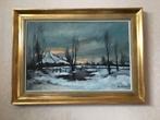 schilderij winterlandschap, Ophalen