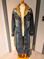 Vintage winterjas faux fur LEE maat L, Blauw, Maat 42/44 (L), LEE, Ophalen of Verzenden