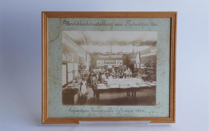 Foto Antwerpen 1894 Wereldtentoonstelling, Antiek en Kunst, Kunst | Etsen en Gravures, Ophalen