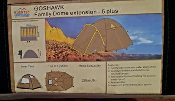 Bushtec Adventure GOSHAWK Family Dome Extension 5 Plus Tent beschikbaar voor biedingen