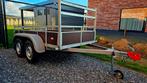 Aanhangwagen dubbelas 257x132cm in topstaat, Ophalen, Zo goed als nieuw