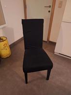 6 Stoel hoezen, Huis en Inrichting, Stoelen, Ophalen, Zwart, Stof, Vijf, Zes of meer stoelen