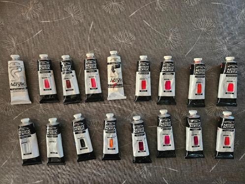 winsor & newton acrylverf partij, Hobby en Vrije tijd, Schilderen, Zo goed als nieuw, Acrylverf, Ophalen of Verzenden
