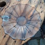 Luxval vintage fruitschaal. Ambre, Antiek en Kunst, Antiek | Glaswerk en Kristal, Ophalen of Verzenden