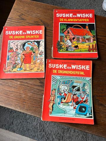 Drie strips van Suske & Wiske uit 1973 beschikbaar voor biedingen