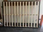 Bedframe 140x200, Huis en Inrichting, Slaapkamer | Bedden, Ophalen, Zwart, 140 cm, Zo goed als nieuw