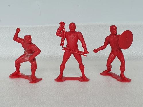 Set van 3 Marvel figuren: Hulk - Captain America - Iron Man, Kinderen en Baby's, Speelgoed | Actiefiguren, Gebruikt, Ophalen of Verzenden