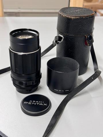 Pentax Super Takumar 135mm lens set - F3.5 M42 + kap + tas