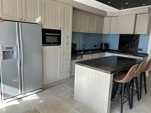 Keuken incl toestellen en granieten blad, Huis en Inrichting, Keuken | Complete keukens, Gebruikt, Hoekkeuken, Graniet of Steen