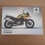 BMW F750 GS - handleiding, Motoren, Handleidingen en Instructieboekjes, Ophalen of Verzenden
