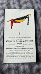 Bp Camille Alberic Priem gesneuveld te Duitsland 1945, Verzamelen, Bidprentjes en Rouwkaarten, Verzenden