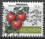 Uganda 1975 - Yvert 101 - Groenten en Fruit - Tomaten (ST), Timbres & Monnaies, Timbres | Afrique, Affranchi, Envoi, Autres pays