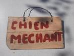 Ancien panneau Chien méchant, Tuin en Terras, Tuinpoorten, Ophalen of Verzenden, Staal