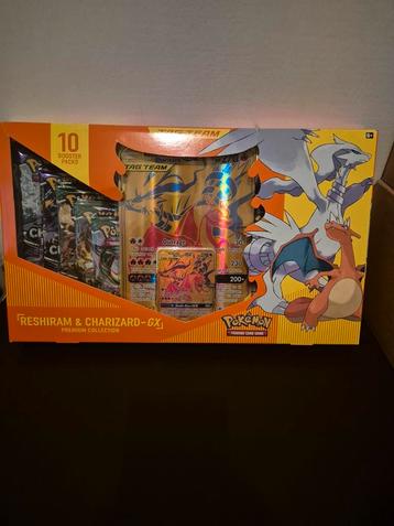 Coffret premium Pokemon Reshiram & Charizard GX, Envoi, Neuf, Booster, Foil