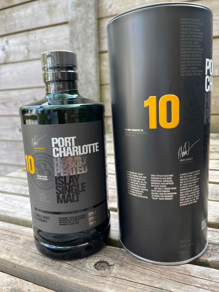 Port Charlotte 10 Year Old is een stevige Islay whisky, Verzamelen, Wijnen, Zo goed als nieuw, Port, Ophalen of Verzenden