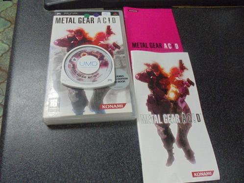 PSP Metal Gear Acid (orig-compleet), Consoles de jeu & Jeux vidéo, Jeux | Sony PlayStation Portable, Utilisé, Combat, 1 joueur