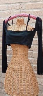 Kort topje met mouwen shein, Kleding | Dames, Topjes, Zwart, Ophalen of Verzenden, Zo goed als nieuw, Lange mouw