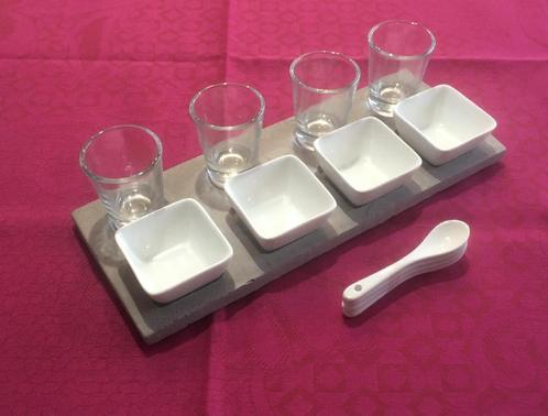 Aperitiefschaaltjes, glazen, kopjes, lepels, Huis en Inrichting, Keuken | Bestek, Nieuw, Ophalen of Verzenden