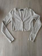 Gilet met lange mouw - maat M, Maat 38/40 (M), Grijs, Gedragen, Bershka
