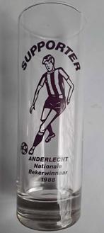 Anderlecht- supporter bierglas = BEKERWINNAAR 1988, Verzamelen, Sportartikelen en Voetbal, Ophalen