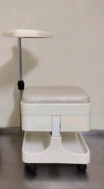 Space age assise & roulettes rare original plateau réglable, 25 à 50 cm, Moins de 100 cm, Design professionnel soins des mains