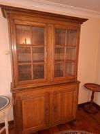 Vitrine van massief eikenhout met twee lichamen, Antiek en Kunst, Ophalen