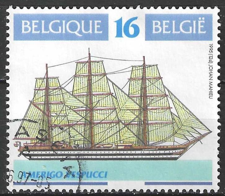 Belgie 1995 - Yvert/OBP 2611 - Amerigo Vespucci (ST), Postzegels en Munten, Postzegels | Europa | België, Scheepvaart, Gestempeld