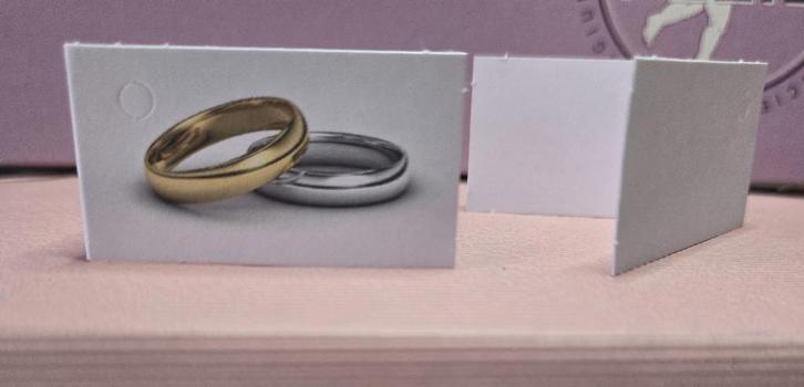 Naamkaartjes met ringen voor huwelijk /30st., Hobby en Vrije tijd, Kaarten | Zelf maken, Nieuw, Blanco kaart of Basiskaart, Overige thema's