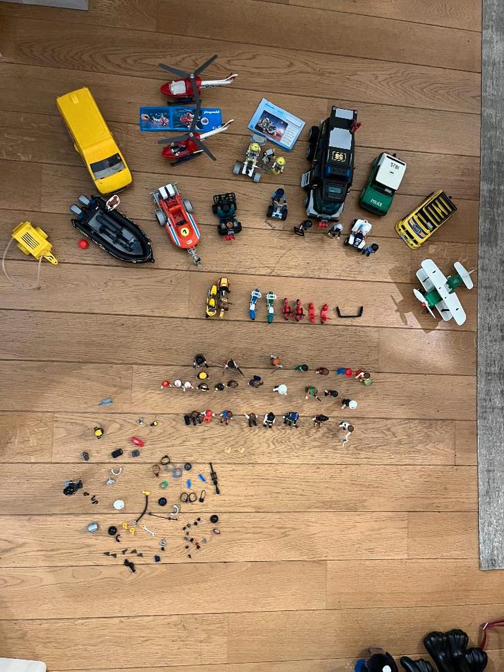 Lot de Playmobil avec véhicules, Kinderen en Baby's, Speelgoed | Playmobil, Zo goed als nieuw, Complete set, Ophalen of Verzenden
