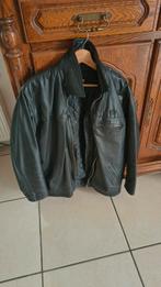 Veste en cuir véritable Chyston taille M, Kleding | Heren, Ophalen, Zo goed als nieuw, Zwart