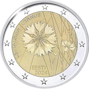 Estland 2024 - 2 euromunt - Korenbloem - UNC
