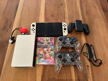 Nintendo Switch Oled + Accessories & Mario Kart
