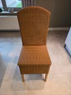 6 rieten stoelen, Huis en Inrichting, Stoelen, Ophalen, Gebruikt, Bruin, Riet of Rotan