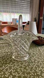 Vase en cristal en forme de corbeille, Antiquités & Art, Enlèvement ou Envoi