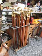 wandelstokken met brons koper, Antiek en Kunst, Ophalen, Brons