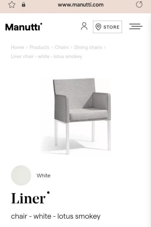 Manutti stoelen Nieuw in ongeopende doos (10st. beschikbaar), Huis en Inrichting, Fauteuils, Nieuw, Stof, Ophalen