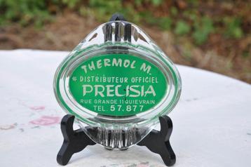 §  cendrier en verre publicitaire thermol m., Collections, Marques & Objets publicitaires, Enlèvement ou Envoi, Comme neuf, Autres types