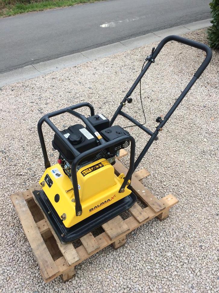 Plaque vibrante Baumax 58 kg - 70 kg - 100 kg Nouvelles, Services & Professionnels, Entrepreneurs, Entretien ou Restauration, Garantie