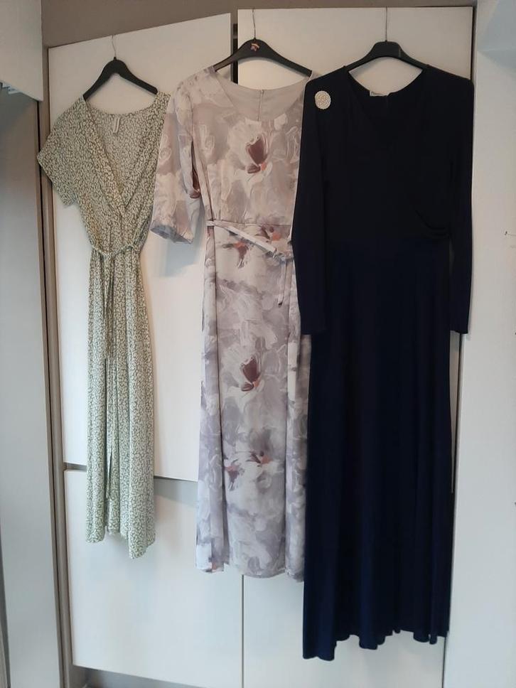 3 maxi jurken, Kleding | Dames, Jurken, Maat 38/40 (M), Groen, Ophalen of Verzenden
